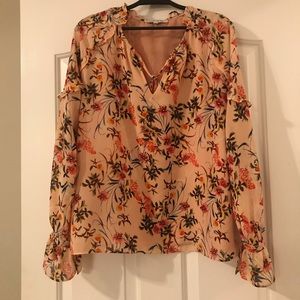 Rose and Olive long sleeve floral blouse